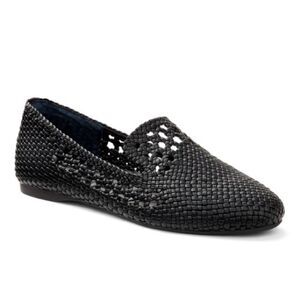 Birdies The Starling Woven Flat Loafer in Black Size 7,5